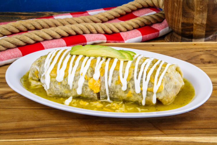 Burrito mojado de Carne Asada (Or Choice Meat)