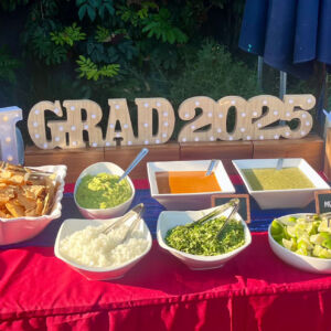 Caps Off | Red & Navy – Graduation Party